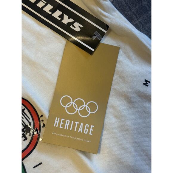 London Olympics Shirt Mens Medium Heritage 1948 Big Ben Rings IOC Official Tee - Picture 6 of 9